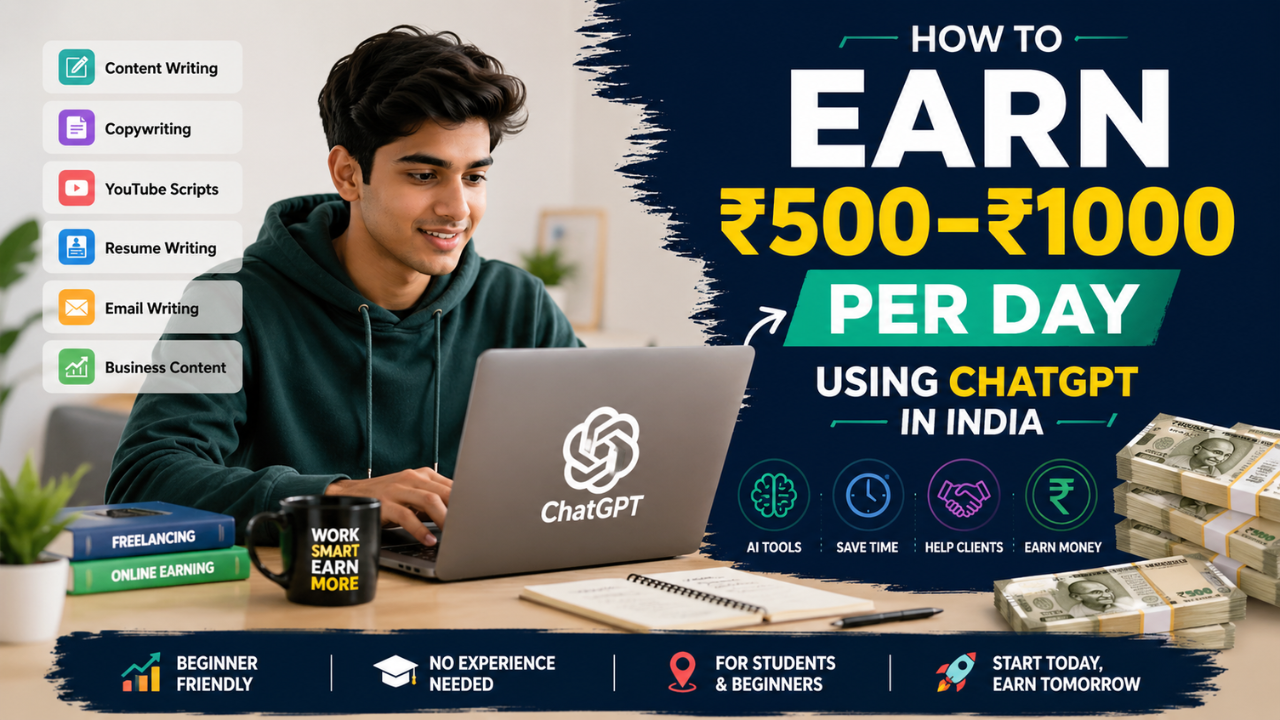 Earn money using ChatGPT in India