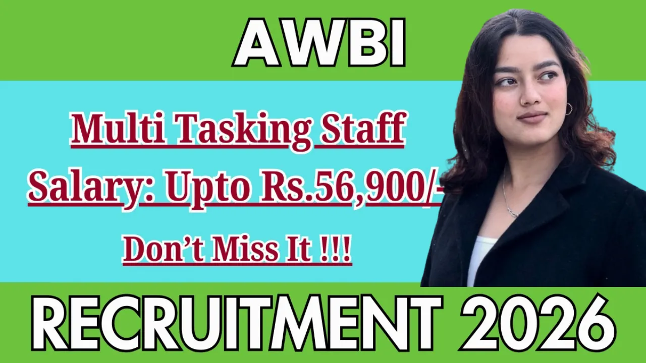 AWBI MTS Bharti 2026 for 10th & 12th Pass