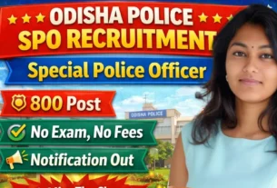 Odisha Police SPO Recruitment 2026 for 800 Posts
