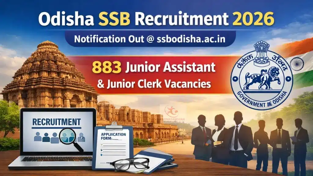 Odisha SSB Bharti 2026 for 883 Posts
