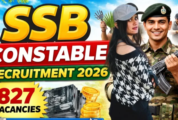 SSB Constable Vacancy 2026 for 827 Posts for 10th Pass