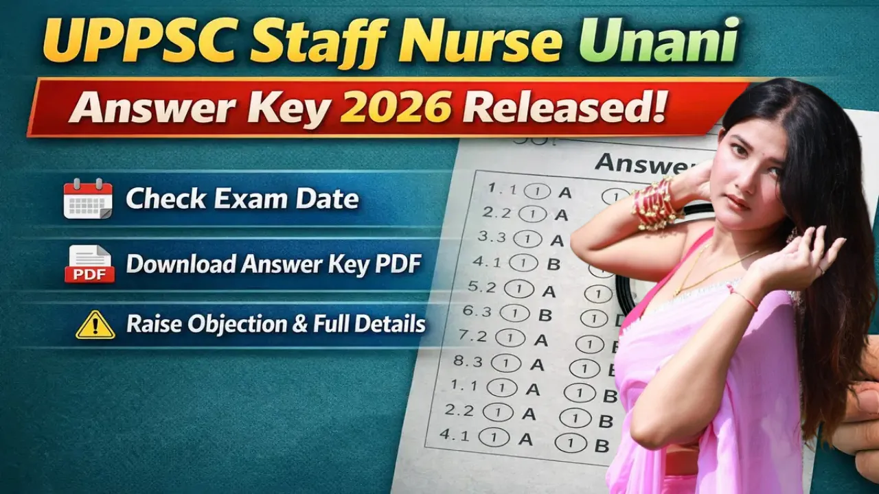 UPPSC Staff Nurse Unani Answer Key 2026 Released
