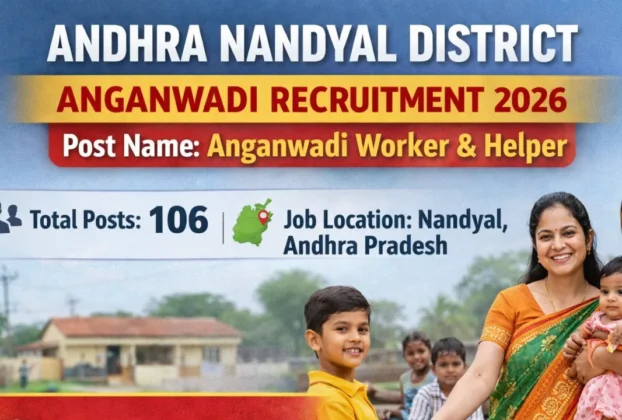 Andhra Nandyal District Anganwadi Recruitment 2026 for 106 Posts