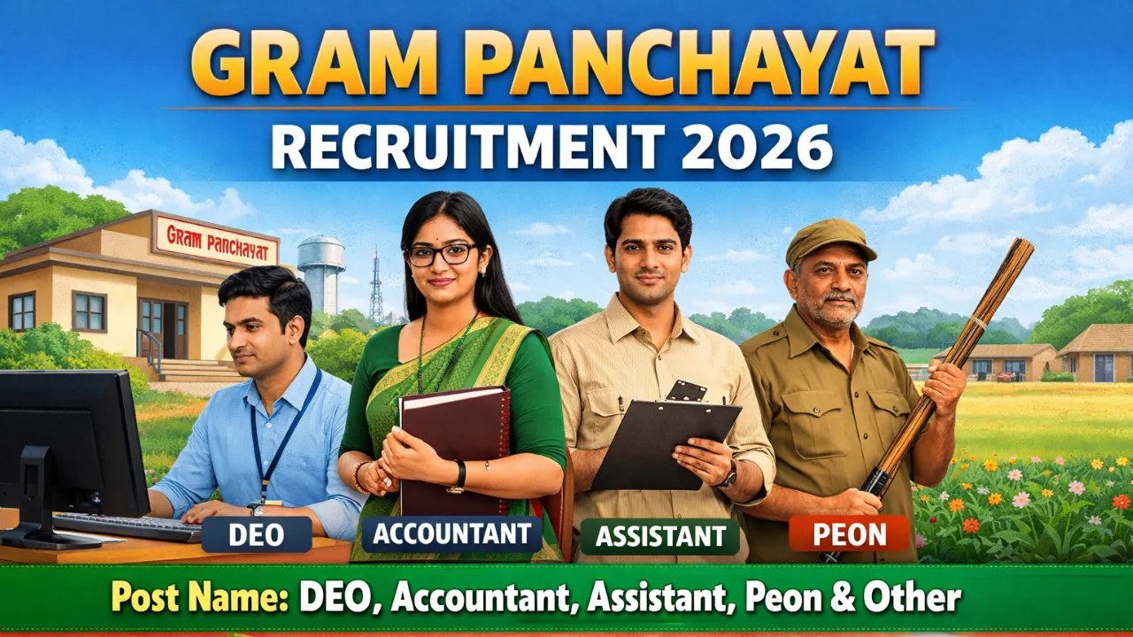 Gram Panchayat Bharti 2026 for DEO, Peon, Accountant, Assistant